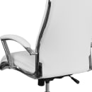 Flash Furniture GO-2192-WH-GG Swivel Office Chair w/ High Back - White LeatherSoft Upholstery thumbnail 8