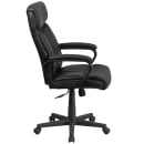 Flash Furniture GO-2196-1-GG Swivel Office Chair w/ High Back - Black Mesh Back & LeatherSoft Seat thumbnail 3