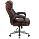 Flash Furniture GO-2223-BN-GG Swivel Big & Tall Office Chair w/ High Back - Brown LeatherSoft Upholstery thumbnail 3