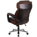 Flash Furniture GO-2223-BN-GG Swivel Big & Tall Office Chair w/ High Back - Brown LeatherSoft Upholstery thumbnail 4