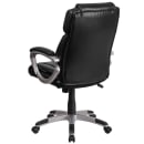 Flash Furniture GO-2236M-BK-GG Swivel Office Chair w/ Mid Back - Black LeatherSoft Upholstery thumbnail 4