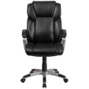 Flash Furniture GO-2236M-BK-GG Swivel Office Chair w/ Mid Back - Black LeatherSoft Upholstery thumbnail 5