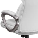 Flash Furniture GO-2236M-WH-GG Swivel Office Chair w/ Mid Back - White LeatherSoft Upholstery thumbnail 8
