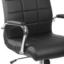 Flash Furniture GO-2240-BK-GG Swivel Office Chair w/ Mid Back - Black Vinyl Upholstery thumbnail 7