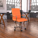Flash Furniture GO-2240-ORG-GG Swivel Office Chair w/ Mid Back - Orange Vinyl Upholstery thumbnail 10