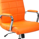Flash Furniture GO-2240-ORG-GG Swivel Office Chair w/ Mid Back - Orange Vinyl Upholstery thumbnail 7