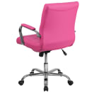 Flash Furniture GO-2240-PK-GG Swivel Office Chair w/ Mid Back - Pink Vinyl Upholstery thumbnail 4