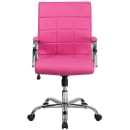 Flash Furniture GO-2240-PK-GG Swivel Office Chair w/ Mid Back - Pink Vinyl Upholstery thumbnail 5