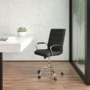 Flash Furniture GO-2286M-BK-GG Swivel Office Chair w/ Mid Back - Black LeatherSoft Upholstery thumbnail 10