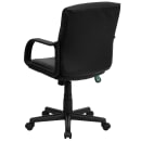 Flash Furniture GO-228S-BK-LEA-GG Swivel Office Chair w/ Mid Back - Black LeatherSoft Upholstery thumbnail 4