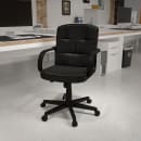 Flash Furniture GO-228S-BK-LEA-GG Swivel Office Chair w/ Mid Back - Black LeatherSoft Upholstery thumbnail 9