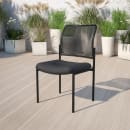 Flash Furniture GO-515-2-GG Stacking Side Chair - Black Mesh Back & Seat, Black Steel Frame thumbnail 9