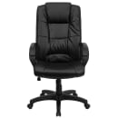 Flash Furniture GO-5301B-BK-LEA-GG Swivel Office Chair w/ High Back - Black LeatherSoft Upholstery thumbnail 5