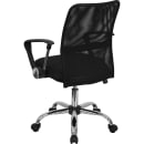 Flash Furniture GO-6057-GG Swivel Office Chair w/ Mid Back - Black Mesh Back & Seat thumbnail 4