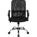 Flash Furniture GO-6057-GG Swivel Office Chair w/ Mid Back - Black Mesh Back & Seat thumbnail 5