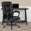 Flash Furniture GO-7194B-BK-GG Swivel Office Chair w/ High Back - Black LeatherSoft Upholstery thumbnail 9