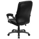 Flash Furniture GO-724H-BK-LEA-GG Swivel Office Chair w/ High Back - Black LeatherSoft Upholstery thumbnail 4