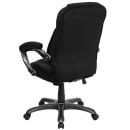 Flash Furniture GO-725-BK-GG Swivel Office Chair w/ High Back - Black Microfiber Upholstery thumbnail 4