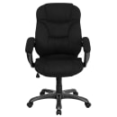 Flash Furniture GO-725-BK-GG Swivel Office Chair w/ High Back - Black Microfiber Upholstery thumbnail 5