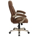 Flash Furniture GO-725-BN-GG Swivel Office Chair w/ High Back - Brown Microfiber Upholstery thumbnail 3