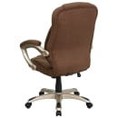 Flash Furniture GO-725-BN-GG Swivel Office Chair w/ High Back - Brown Microfiber Upholstery thumbnail 4