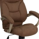 Flash Furniture GO-725-BN-GG Swivel Office Chair w/ High Back - Brown Microfiber Upholstery thumbnail 7