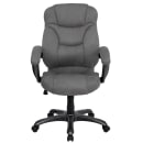 Flash Furniture GO-725-GY-GG Swivel Office Chair w/ High Back - Gray Microfiber Upholstery thumbnail 4
