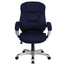 Flash Furniture GO-725-NVY-GG Swivel Office Chair w/ High Back - Navy Blue Microfiber Upholstery thumbnail 4