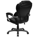 Flash Furniture GO-901-BK-GG Swivel Office Chair w/ High Back - Black LeatherSoft Upholstery thumbnail 4