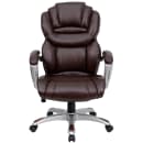 Flash Furniture GO-901-BN-GG Swivel Office Chair w/ High Back - Brown LeatherSoft Upholstery thumbnail 4