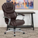 Flash Furniture GO-901-BN-GG Swivel Office Chair w/ High Back - Brown LeatherSoft Upholstery thumbnail 5