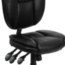Flash Furniture GO-930F-BK-LEA-GG Swivel Office Chair w/ Mid Back - Black LeatherSoft Upholstery thumbnail 7