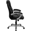 Flash Furniture GO-931H-BK-GG Swivel Office Chair w/ High Back - Black LeatherSoft Upholstery thumbnail 2