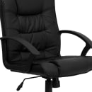 Flash Furniture GO-937M-BK-LEA-GG Swivel Office Chair w/ Mid Back - Black LeatherSoft Upholstery thumbnail 7