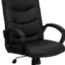 Flash Furniture GO-977-1-BK-LEA-GG Swivel Office Chair w/ Mid Back - Black LeatherSoft Upholstery thumbnail 7