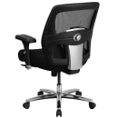 Flash Furniture GO-99-3-GG Swivel Big & Tall Office Chair w/ High Back - Black Mesh Back & Fabric Seat thumbnail 3