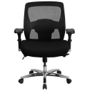Flash Furniture GO-99-3-GG Swivel Big & Tall Office Chair w/ High Back - Black Mesh Back & Fabric Seat thumbnail 4