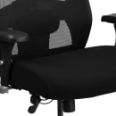Flash Furniture GO-99-3-GG Swivel Big & Tall Office Chair w/ High Back - Black Mesh Back & Fabric Seat thumbnail 6