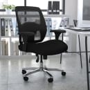 Flash Furniture GO-99-3-GG Swivel Big & Tall Office Chair w/ High Back - Black Mesh Back & Fabric Seat thumbnail 8