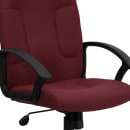 Flash Furniture GO-ST-6-BY-GG Swivel Office Chair w/ Mid Back - Burgundy Fabric Upholstery thumbnail 7