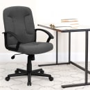 Flash Furniture GO-ST-6-GY-GG Swivel Office Chair w/ Mid Back - Gray Fabric Upholstery thumbnail 9