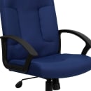Flash Furniture GO-ST-6-NVY-GG Swivel Office Chair w/ Mid Back - Navy Blue Polyester Upholstery thumbnail 7