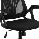 Flash Furniture GO-WY-82-GG Swivel Office Chair w/ Mid Back - Black Mesh Back & Seat thumbnail 7