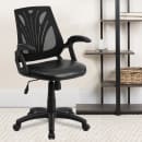 Flash Furniture GO-WY-82-LEA-GG Swivel Office Chair w/ Mid Back - Black LeatherSoft Upholstery thumbnail 9