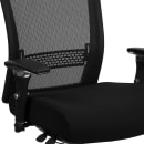Flash Furniture GO-WY-85H-GG Swivel Office Chair w/ High Back - Black Mesh Back & Fabric Seat thumbnail 5