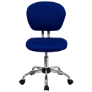 Flash Furniture H-2376-F-BLUE-GG Swivel Office Chair w/ Mid Back - Blue Mesh Back & Seat thumbnail 5