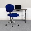 Flash Furniture H-2376-F-BLUE-GG Swivel Office Chair w/ Mid Back - Blue Mesh Back & Seat thumbnail 9
