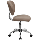 Flash Furniture H-2376-F-COF-GG Swivel Office Chair w/ Mid Back - Coffee Brown Mesh Back & Seat thumbnail 3