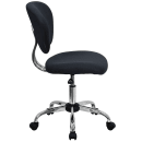 Flash Furniture H-2376-F-GY-GG Swivel Task Chair w/ Gray Vinyl Back & Seat - Chrome Base w/ Casters thumbnail 3