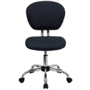 Flash Furniture H-2376-F-GY-GG Swivel Task Chair w/ Gray Vinyl Back & Seat - Chrome Base w/ Casters thumbnail 5